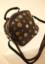 new retro super wild variety badge 3WAY Black Pouch Messenger bag shoulder bag backpack