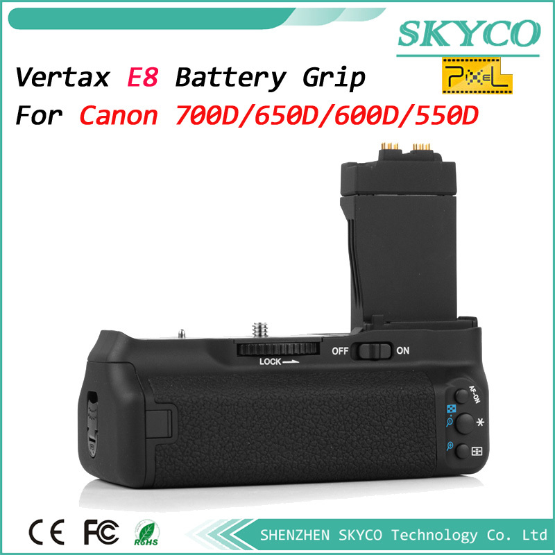 Vertax E8 For Canon 700D 650D 600D 550D Battery Grip Camera Photo Accessories FREE SHIPPING