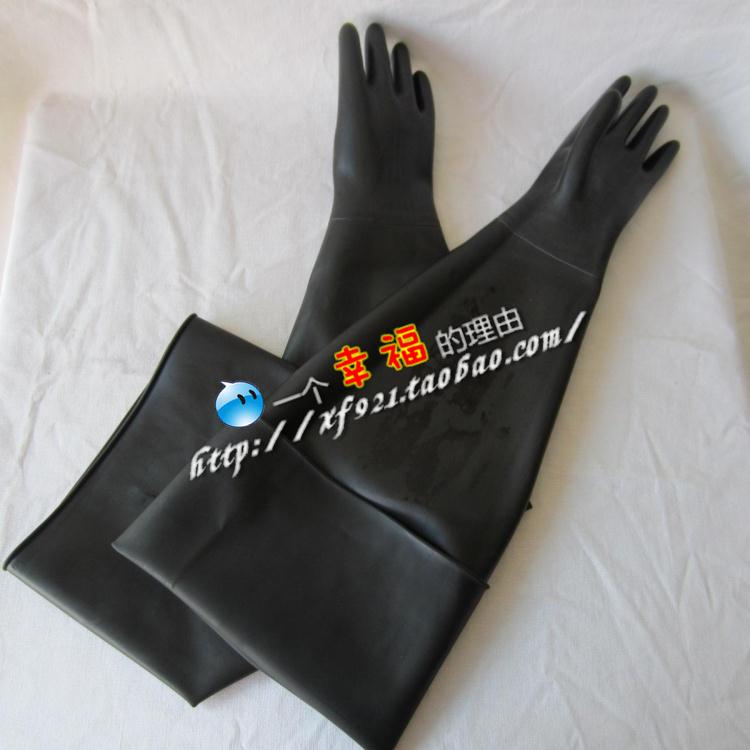  - 80cm-rubber-safety-gloves-sand-shot-blasting-machine-glossy-ultra-long