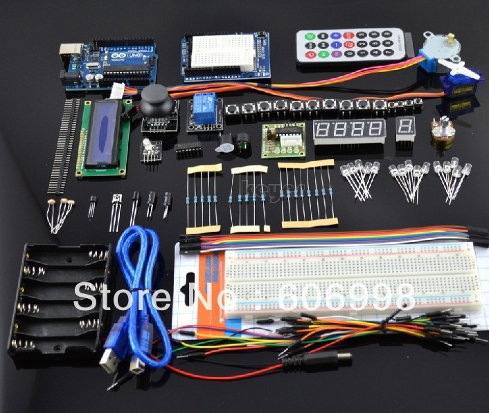 Microcontroller learning kit for arduino starter and proficient 24 interactive lessons AD0004