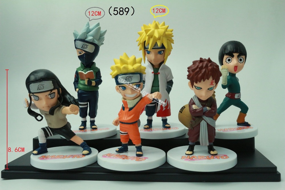  - Free-Shipping-Anime-Naruto-Action-Figures-Naruto-Kakashi-Gaara-Rock-Lee-Minato-Neji-PVC-Figure-Toys
