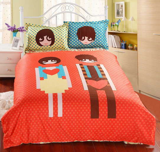 Couple,High Quality Cotton Bedding Set Duvet/Comforter/Quilt Cover/Bed ...