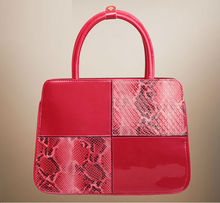 NEW ARRIVAL!LAORENTOU women’s bag_2013 fashion totes_genuine leather_graceful&elegant  handbag_patchwork design