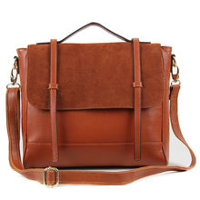 Free Shipping 2013 New Autumn Winter Genuine Leather Handbag Luxury Colorful  Messenger  Bag  Totes