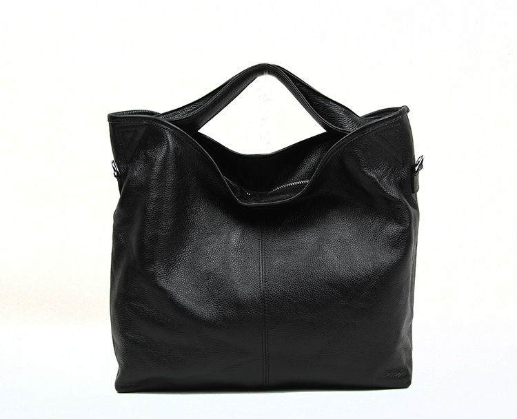 Soft Genuine Leather Woman Handbag Luxury Black Brown Messenger Bag Classic ladie s Small Black Totes
