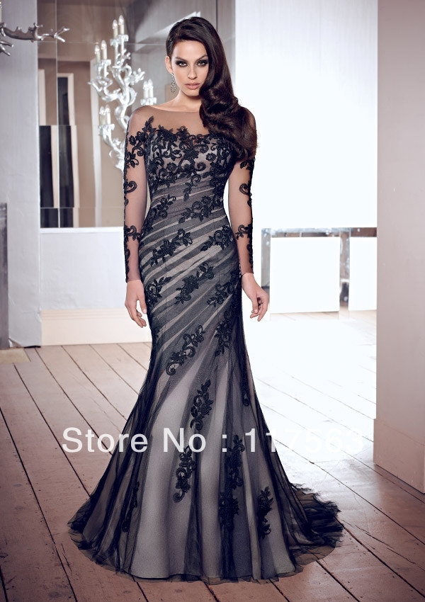 Womens evening dresses with sleeves