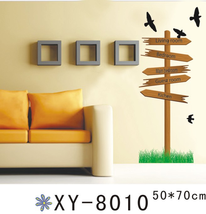 Free shipping wholesale wall decor wall stickers PVC stickers 50*70cm 