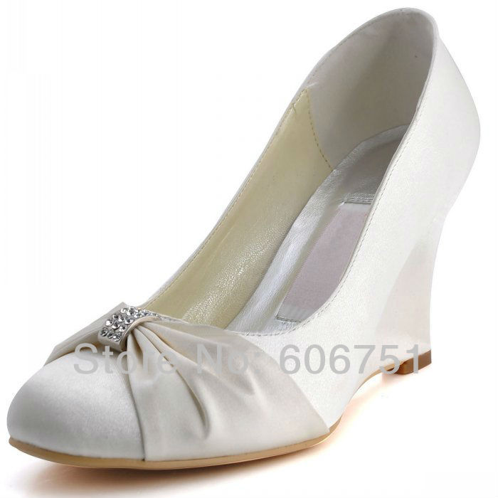 Popular Ivory Wedge Bridal Shoes-Buy Cheap Ivory Wedge Bridal Shoes ...