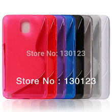 TPU Soft Case S Line Back Cover For Samsung Galaxy Note 3 Note iii N9000 Mobile Phone Accessories 7 Colors Free Shipping