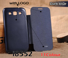 Flip Leather Back Cover Cases Original Battery Housing Case Holster Shell For Samsung Galaxy Win I8552 8552 + Screen Protector