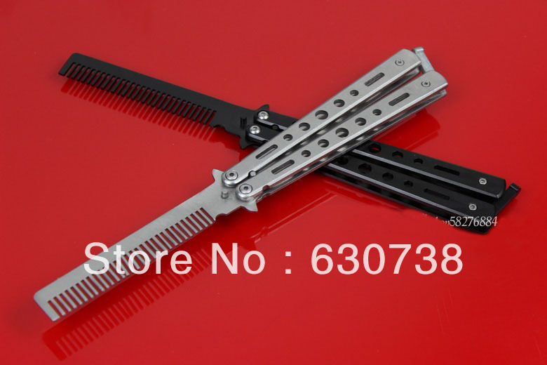 Free shipping OEM NO LOGO safety practice training knife flail comb XMAS GIFTS 15pcs lot