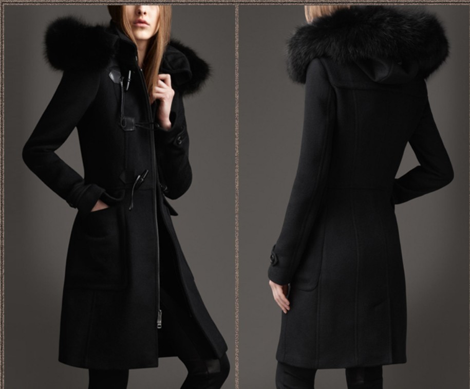 Black Coat With Hood
