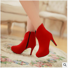 2014 Hot sales free shipping western fashion spring autumn ankle boots vintage pu boots women boots