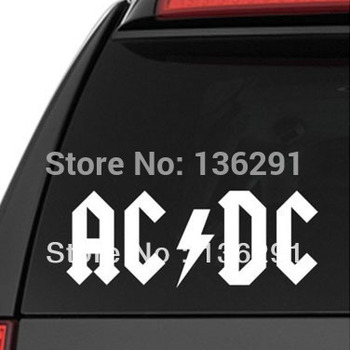diy free shipping acdc logo rock band music decal sticker