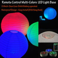Paper Lantern Light,3AAA Battery Operated Remote Control LED Paper