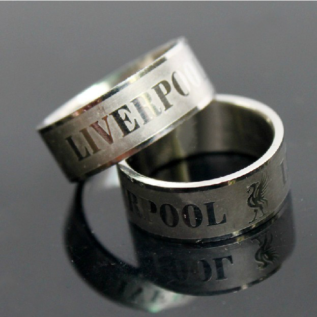 Liverpool rings stainless steel ring men soccer circlet football team ...