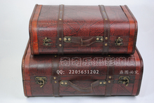 Vintage portable wooden box photography props old fashioned suitcase props 1 set 120