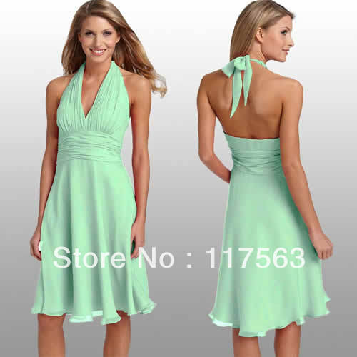 Mint Green Halter Fashion Dresses Mint Green Halter Fashion Dresses