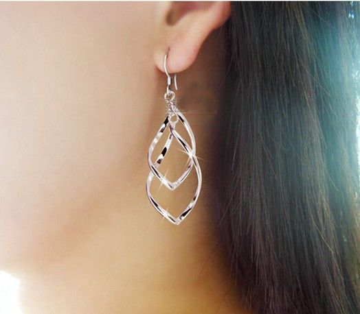 2014 Gold Silver Plated Earrings Jewelry Top Quality Earring Wholesale XY E481 E482