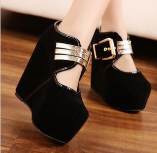 2013 autumn top fashion women s shoes high heel slow boots free shipping