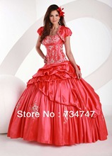 New Custom Made Ball Gown Quinceanera Dresses Sweetheart Sleeveless Applique Crystals Ruffle Zipper Back Floor Length