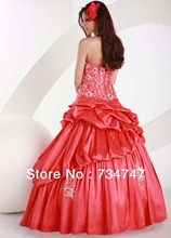 New Custom Made Ball Gown Quinceanera Dresses Sweetheart Sleeveless Applique Crystals Ruffle Zipper Back Floor Length