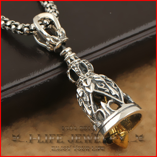 Fashion-Jewelry-925-Silver-Mens-Antique-Pirate-Exorcism-Phurpa-Rattles ...