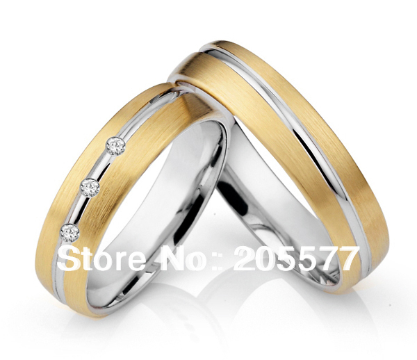 ... titane plaquÃ© or bagues de fianÃ§ailles paramÃ¨tres verlobungsringe