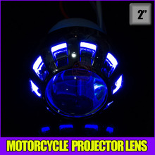 High quality Motorcyle Projector lens with hid xenon lights CCFL angel eyes and demon eyes for
