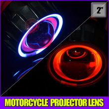 Bi xenon Motorcyle Projector lens light with xenon lamp demon eyes CCFL angel eyes for H1
