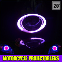 2 inch hid Projector lens with xenon lamp CCFL angel eyes and demon eyes for motorcycle