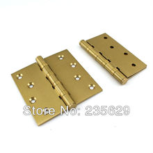 Free Shipping brass Hinges for timber door Metal Door 3mm thickness Low Noise 4inch 4inch 3mm