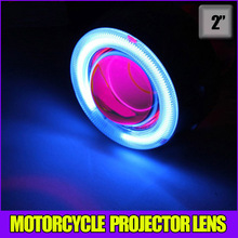 Motorcycle 35w 2 inch Hid Bixenon Projector Lens Headlight Kit 6000k 4300K Blue Green Red Yellow