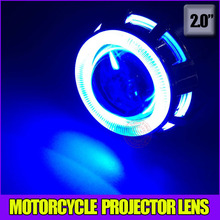 2 inch Bi Xenon Lens Projector with double CCFL Angel Eyes for Motorcycle light H4 H13