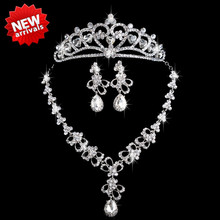 The bride accessories chain sets necklace marriage accessories three pieces set wedding dress marriage accessories jewelry