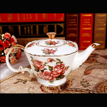 Cheap Fifteen Pieces European Style Handpainted Pattern Ceramic Tea Coffee Set