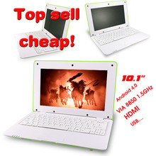 Hot sell 10 inch laptop with Android 4.0 VIA8850 netbook laptop 512MB 4GB free shipping