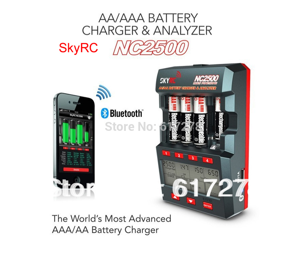 2013 Newest SKYRC NC2500 Charger Bluetooth version Smartphone charging LCD display seven bottons charging charger girl