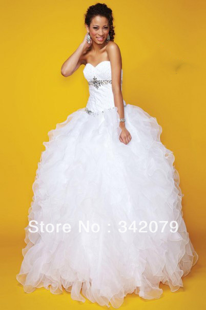 white & gold dress