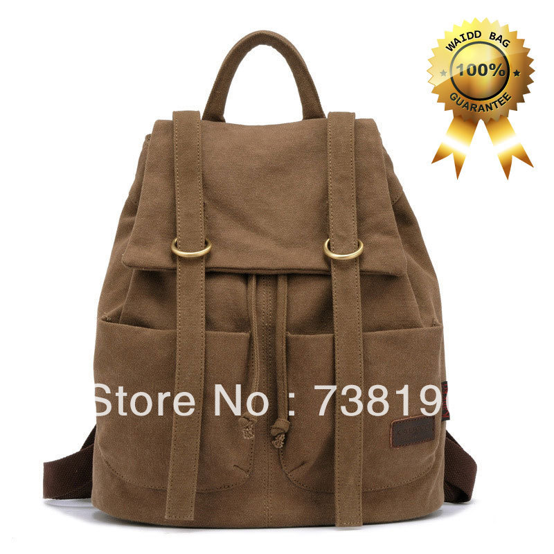 2013-classic-Retro-Vintage-Canvas-leather-girls-s-school-backpack