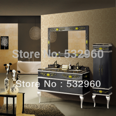 Design Bathroom Online on Floor Standing Stainless Steel Bathroom Furniture With Side Cabinet