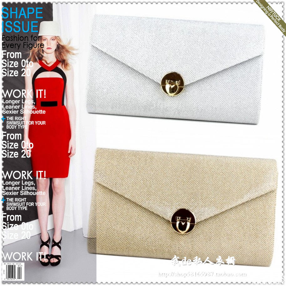 Evening dress accessories mini bag day clutch clothes small bag all match chain solid color clutch