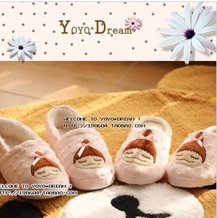 Autumn and winter pear women shoes soft outsole flat slippers at home floor women s handbag