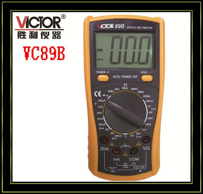 Купить Виктор vc89b цифровой мультиметр 3 1/2 с большой ЖК-дисплей в ...