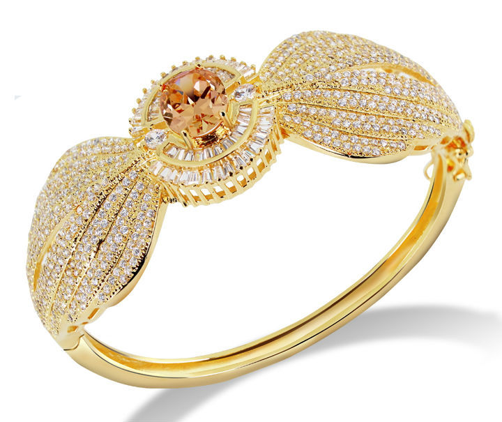 Remarkable 2013 Design Jewelry Women Round Shape bangle Grade Zirconia Crystal Prong Setting Nickel Plated Propose