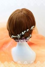 2015 White Pearls Fashion Hair Sticks Wedding Hair Accessories Faixa de Cabelo