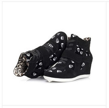 Hot sale 2015 New arrival skull shoes for women snakers casual shoes spring autmn fashion sankers