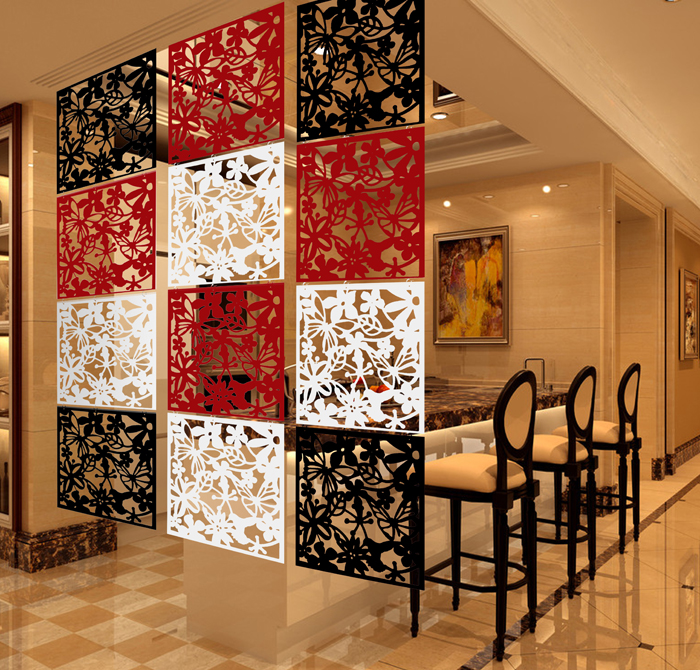 Fashion hanging screen partition fashion wall stickers chinese style cutout home screen entranceway door