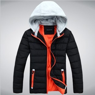 Christmas presents new feather padded jacket fall and winter clothes men s cotton jacket removable cap