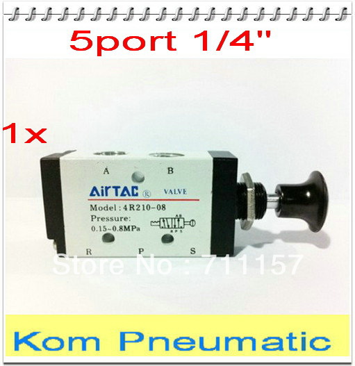 1pc Air Valve 5 Port Hand 1/4In 1/4Inches 1pcs 1x 2 Position Practical 